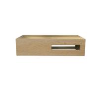 Planchet BWS Oak Fonteinplank 40x21x10 cm Rechts Eikenhout - thumbnail