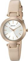 Horlogeband DKNY NY2457 Leder Beige 10mm - thumbnail