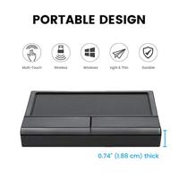 Perixx PERIPAD-704 Touchpad Radiografisch Zwart - thumbnail