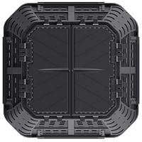 VidaXL Compostbak 1000 l 93,3x93,3x146 cm zwart - thumbnail