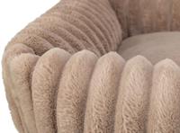 Trixie hondenmand lonni ribfluweel hoekig lichtbruin - thumbnail