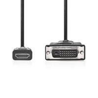 Nedis HDMI Kabel | HDMI | DVI-D 24+1-Pins Male | 3 m | 1 stuks - CCGB34800BK30 CCGB34800BK30 - thumbnail