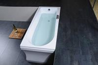 Douchebak Marmer Sapho Karia 110x90x4 cm Rechthoek Wit Sapho - thumbnail
