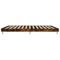 Bedframe zonder matras hout gerookt eikenkleurig 140x200 cm - thumbnail