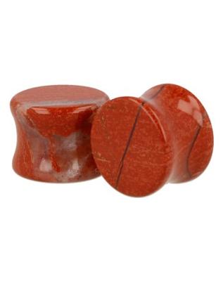 Plug Oorpiercing Jaspis Rood - 16 mm (Set van 2) Plug Oorpiercing Jaspis Rood - 16 mm (Set van 2)