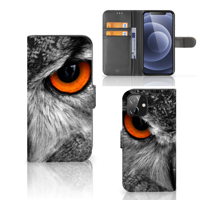 iPhone 12 | 12 Pro (6.1") | Telefoonhoesje | Met pasjeshouder | Uil - thumbnail