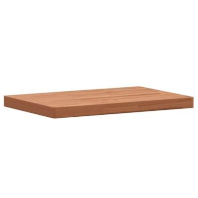 Wastafelblad 60x40x4 cm massief beukenhout - thumbnail