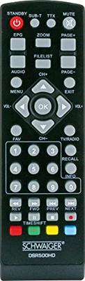 Schwaiger DSR500HD HD-satellietreceiver Front-USB Aantal tuners: 1