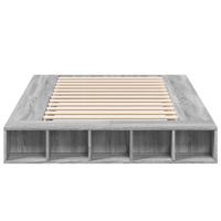 Bedframe bewerkt hout grijs sonoma eikenkleurig 150x200 cm - thumbnail