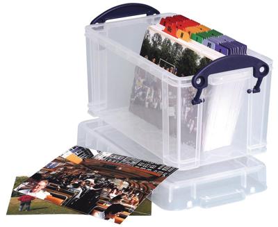 Opbergbox ru 2.1ltr 240x130x125mm transp wit