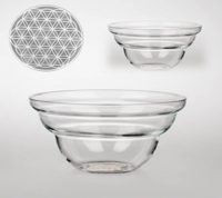 Vital schaal Cotula met Bloem des Levens Wit (12 cm) - thumbnail