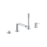 Grohe Badrandcombinatie Met Baduitloop Lineare New 4-gats Afbouwdeel Chroom - thumbnail