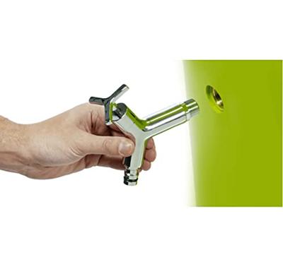 Garantia regenton met bloembak 350 liter groen - thumbnail