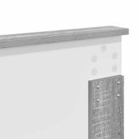 Bedframe met hoofdeinde Grijs Sonoma 140 x 190 cm Bewerkt hout - thumbnail
