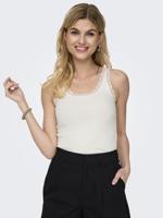 Only Onlsara Sharai Tank Top Jrs Noos Tanktops Cloud Dancer - thumbnail