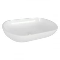 Opbouw Waskom Differnz Ovalo 54x34x12 cm Polybeton Wit - thumbnail