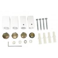 Wiesbaden Bevestigingsset tbv Sierradiator Tower m/o aansl. Wit - thumbnail