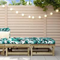 Tuinvoetenbanken met kussens 2 st gempregneerd grenenhout - thumbnail