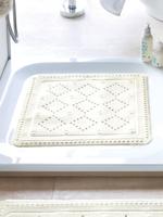 Kleine Wolke Badmat anti-slip Arosa 55x55 cm wit - thumbnail