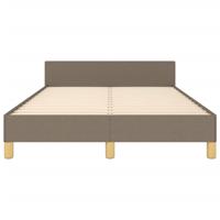 Bedframe zonder matras 120x190 cm stof taupe - thumbnail