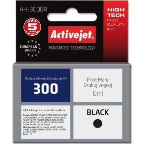 Activejet AH-300BR inkt (vervanging HP 300 CC640EE; Premium; 6 ml; zwart)