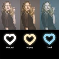 LogiLink Ring Light Heart Lichtstatief Energielabel E (A - G) Geïntegreerd statief, Kogelkop - thumbnail