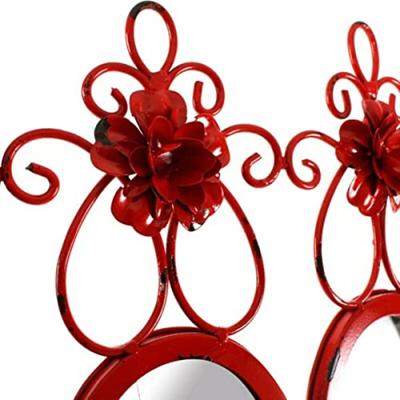 Wandspiegel DKD Home Decor 37 x 38 x 8,5 cm (3 Onderdelen) (2 Stuks)