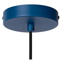 Lucide SIEMON - Hanglamp - Ø 40 cm - 1xE27 - Blauw - thumbnail
