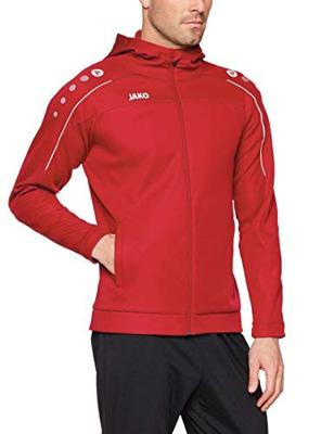 JAKO 6850 Jas Met Kap Classico - Rood - 3XL
