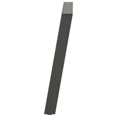 Eettafelpoten 2 st U-vormig 90x(72-73) cm staal antraciet