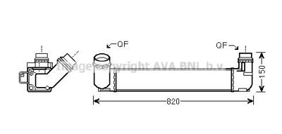 Intercooler, inlaatluchtkoeler RTA4412