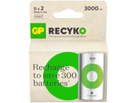 GP nimh oplaadbare batterij d 3000ma blister(2) - 3311470 - thumbnail