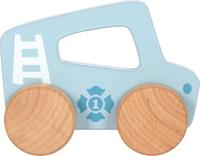 Small Foot - houten duwautootje blauw - thumbnail