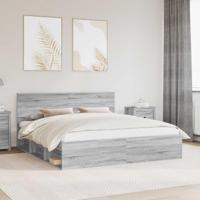 Bedframe Grijs Sonoma 180 x 200 cm Massief grenenhout - thumbnail