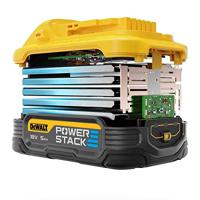 DeWALT DCB1104H2 Starterset 2x Accu 5.0Ah POWERSTACK 18V XR + Multilader DCB1104 - thumbnail