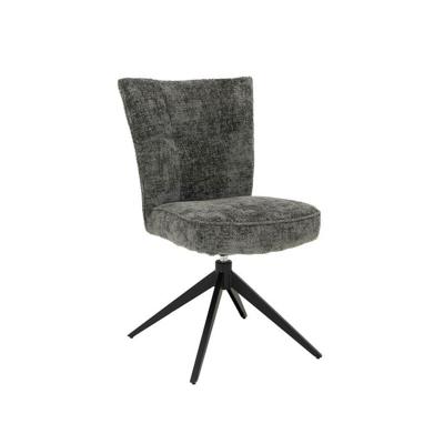 Tower Living Draaibare Eetkamerstoel 'Bardi' kleur Charcoal