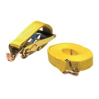 Ivana 48614 spanband met ratel en haken 9 m geel - thumbnail