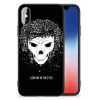 Telefoonhoesje iPhone X | Xs Skull Hair - thumbnail