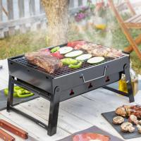 Opvouwbare draagbare barbecue voor gebruik met houtskool BearBQ InnovaGoods - thumbnail