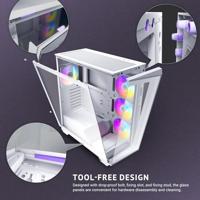 Antec C3 ARGB Midi-tower PC-behuizing Wit Zijvenster - thumbnail