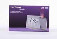 Techno Line WT538 WT 538 Projectieklok Zendergestuurd Zilver - thumbnail