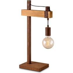 Home sweet home denton tafellamp hout / roest