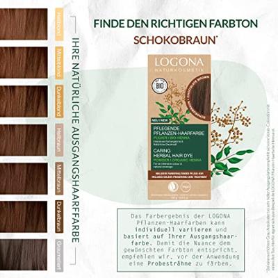 Logona Haarkleur 091 chocolade bruin 100 Gram