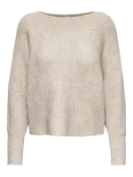 Only Onldaniella L/s Pullover Knt Noos Trui 3525703 Ecru Melange - thumbnail