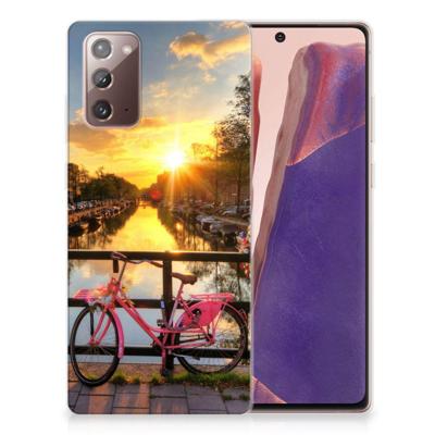 Samsung Note 20 | Silliconen Back Cover | Amsterdamse Grachten Samsung Note 20 | Silliconen Back Cover | Amsterdamse Grachten