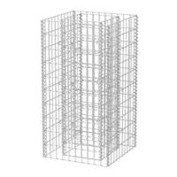 VidaXL Gabion plantenbak verhoogd 50x50x100 cm staal - thumbnail