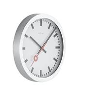 NeXtime ne-3998st wandklok dia. 19 cm, geborsteld aluminium, 'station' - thumbnail