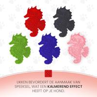 Eat Slow Live Longer Lick Mat Seahorse Rood - thumbnail