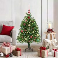 VidaXL Kerstboom met 150 led met standaard groen 120 cm pe - thumbnail