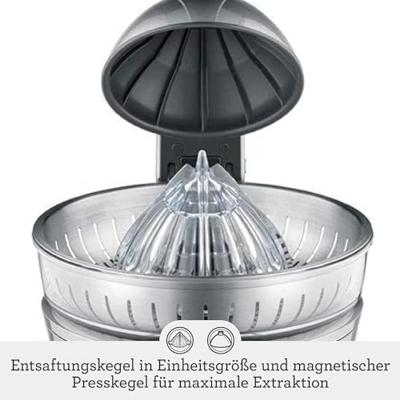Sage the Citrus Press elektrische citruspers 110 W Zilver